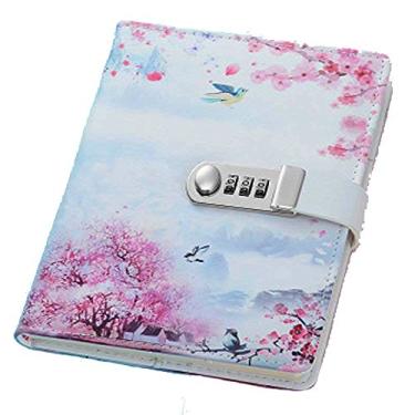 Imagem de Mruiks Cadernos de couro PU A5 com caderno, caderno de esboço, caderno de anotações, A5 (150 x 215 mm), (andorinha)