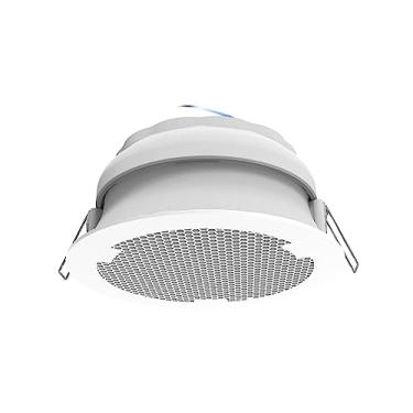 Imagem de Splin Suporte Stand De Teto de Embutir para Amazon Alexa Speaker Echo Dot 5 ou 4 e Apple Siri HomePod Mini - Acabamento em Acrílico, fechamento ajustável por rosca - Modelo Clássico - (branco)