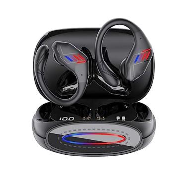 Imagem de Fone de Ouvido Bluetooth 5.3 sobre a orelha Esportivo Sem Fio com Caso de Carregamento TWS Estéreo com cancelamento de ruído Voulao GM5 - Preto