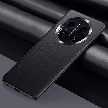 Imagem de Capa de couro PU para Huawei Mate 50 Pro Capa protetora de silicone fosca Capa de telefone para Huawei Mate 20 30 40 Pro Plus, Preto, Para Mate 40 Pro Plus