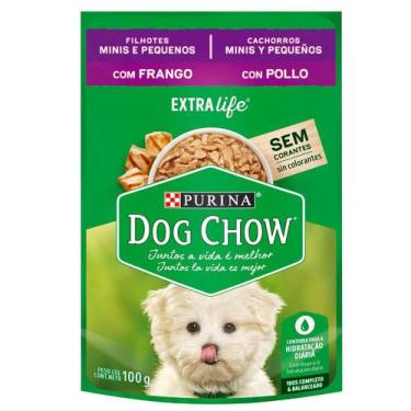 Imagem de Ração Úmida Nestlé Purina Dog Chow Sachê Frango Para Cães Filhotes Raç