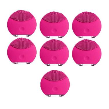 Imagem de Esponja Massagedora Limpeza Facial Kit 7 Unidades Usb Skin Care Cuidado Tratamento Pele Beleza