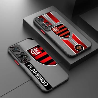 Imagem de Capa de Telefone Translúcido Fosco  F-Flamengo Club  Xiaomi Redmi Note 12  Velocidade Turbo 11  10