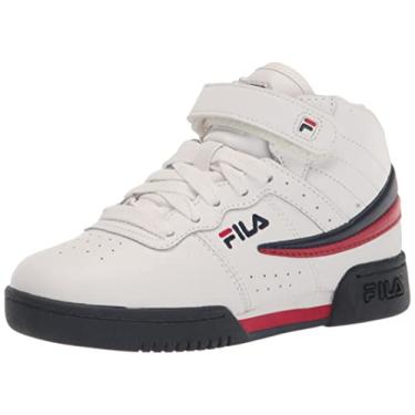 Imagem de Fila Tênis masculino fashion F-13 M, Branco/azul marinho/vermelho, 4.5 Big Kid