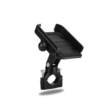 Imagem de Suporte de celular para bicicleta de motocicleta, suporte universal ajustável para suporte de celular para celular preto de 10 a 15 cm