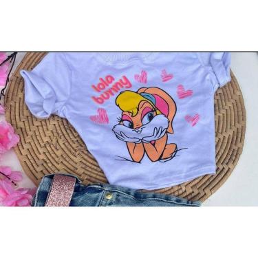 Imagem de Blusa cropped infantil menina -Personagens Stitch-Minnie etc