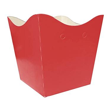 Imagem de Cachepot de Papel Vermelho Pequeno - 10 Unidades