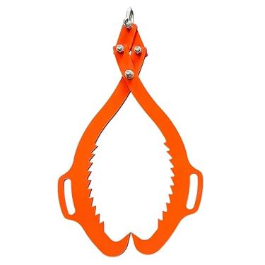 Imagem de 2 ganchos serrilhados, pinças de elevação de toras, garra de madeira resistente, deslizamento de madeira, levantamento de toras - 81 cm