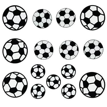 Imagem de Yayatty Pacote com 15 emblemas bordados de futebol americano, passadores de ferro, bordado de bola, bordado para jeans, bolsas, chapéus, artesanato de bordado, conserte o bastão