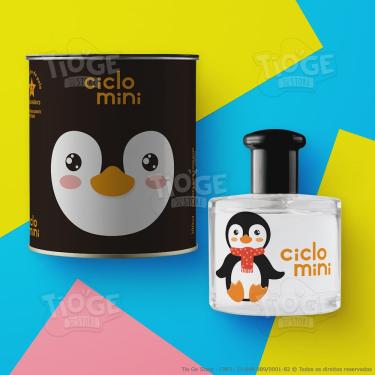 Imagem de Perfume Infantil Pingucho Ciclo Mini Deo Colônia com Lata Personalizada Presente 100ml