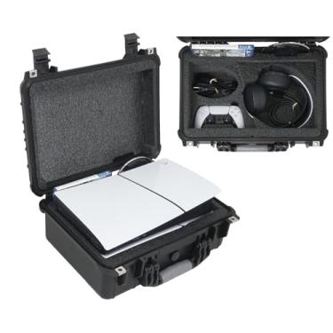 Imagem de Case Club Hard Case to fit PS5 Slim - Waterproof Carrying Case Includes Headset Storage & Custom Slots for 1 Game, Stand & 1-2 Controllers