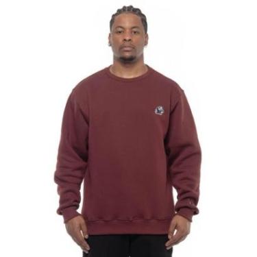 Imagem de Moletom Careca Lrg Feed The Panda Crew- Bordo-Masculino