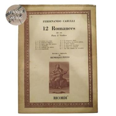 Imagem de Livro Ferdinando Carulli 12 Romances Op. 333 Para 2 Violões Revisao He