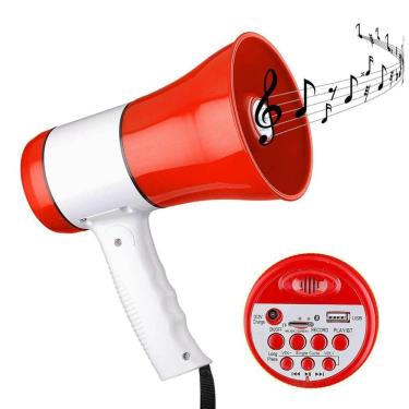 Imagem de Megafone Portátil Recarregável Com Sirene Musical E Gravador
