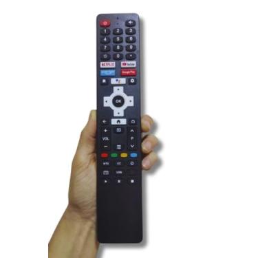 Imagem de Controle Remoto compatível TV PHILCO GACR29TVBT- PTV50G10AG11SK com Teclas especiais - Modelo SIMILAR ao Original - Controle para reposição - Tv Smart Philco - Genérico -