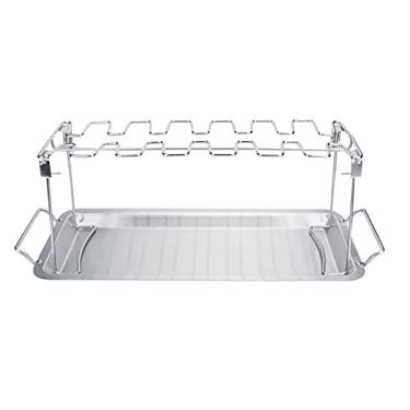 Imagem de Rack de Ferramentas de Cozinha para Acampamento Ao Ar Livre, Piqueniques, Cozimento de Frango, Alta Resistência e Durabilidade, Ideal para Costelas, Assados, Perus, Presuntos,