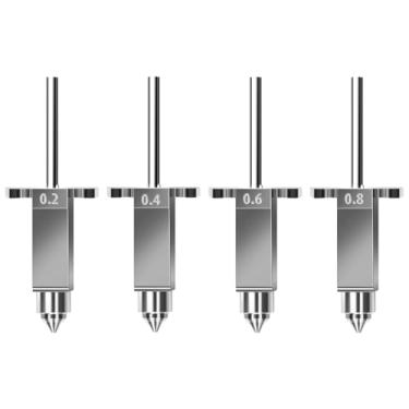 Imagem de Sovol Kit de bocais e bloco de calor SV08 inclui 0,2 mm x 1 peça/0,4 mm x 1 peça/0,6 mm x 1 pç/0,8 mm x 1 peça para Sovol SV08/T300 4 peças no total