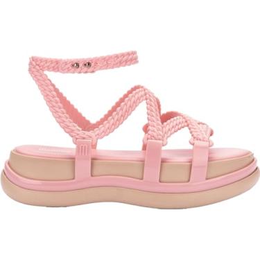 Imagem de Melissa - Plataforma feminina Búzios, Rosa/bege, 38