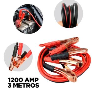 Imagem de Cabo Auxiliar Bateria Caminhão 1200Amp Partida-Chupeta - Bivena