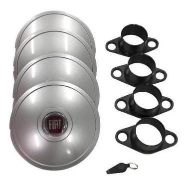 Imagem de Calotas Miollo Fiat Doblo Aro 14 2010/2017 Tradicional Prata