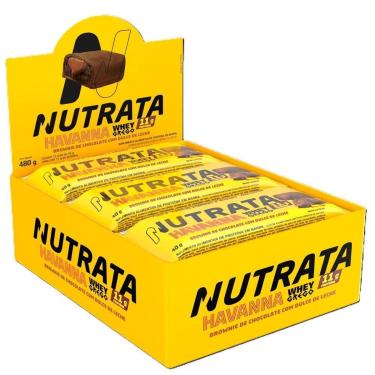 Imagem de Whey Grego Bar Brownie com Doce de Leite - Nutrata 12 un.-Unissex