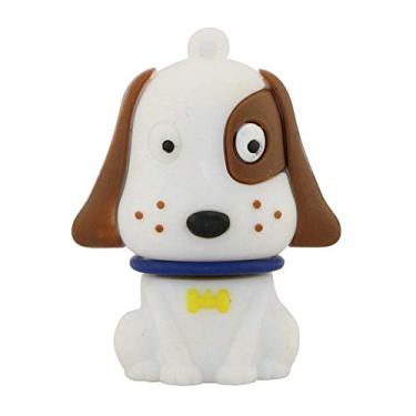 Imagem de Pen Drive de 16 GB Modelo de Cachorro USB 3.0 Drive Memory Stick Pen Drive Armazenamento de Dados Zip Drive Jump Drive Flash Stick USB Stick USB Flash Drive - Branco