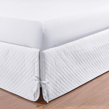 Imagem de Saia Para Cama Box King Matelada Soft - Linda Casa, Branco