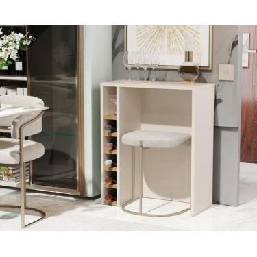 Imagem de Adega Planejada Carvalho 4008 Cor Off White / Nature Comprar - Comprar