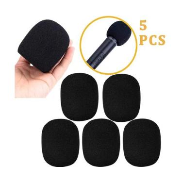 Imagem de kit com 5 Espumas para microfone - RVN Musical