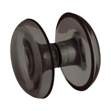 Imagem de Puxador Concha Para Porta De Vidro Grande Duplo Resina Fumê - R. Sabat