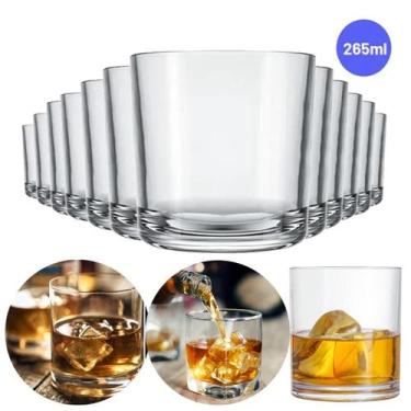 Imagem de Jogo de Copos Nadir Bar Whisky 265ml Em Vidro com 12 peças - Nadir Fig