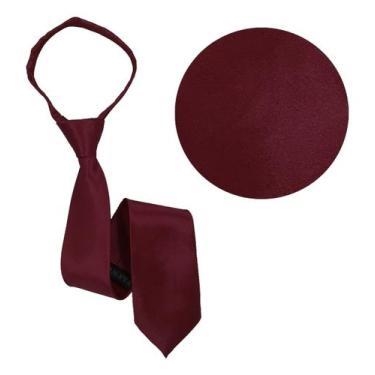 Imagem de Gravata Masculina Adulto Com Ziper Lisa Nó Pronto Casamento - Rpires, 