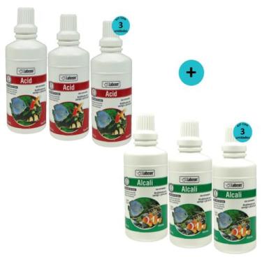 Imagem de Kit 3 Alcon Labcon Alcalizante Alcali 100ml + 3 Alcon Labcon Acidifica