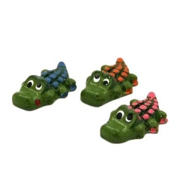 Imagem de Fragata Kit Jacare Collor 3 Pc Enfeite Para Aquário