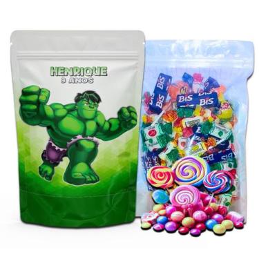 Imagem de Kit Festa Com 5 Saquinhos Em Pé 12x19cm Vários Temas - Mundo da Bina, 