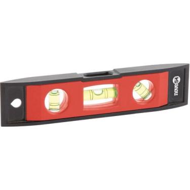 Imagem de Nível plástico torpedo 150mm 3 bolhas base magnética nmn6150 - Nove54
