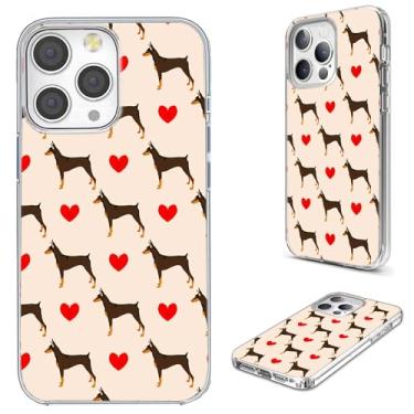 Imagem de Capa para iPhone 14 Pro Max para mulheres e homens, AKORAVO Capa protetora completa à prova de choque fina macia TPU transparente para iPhone 14 ProMax 6.7, desenho animado animal de estimação cão