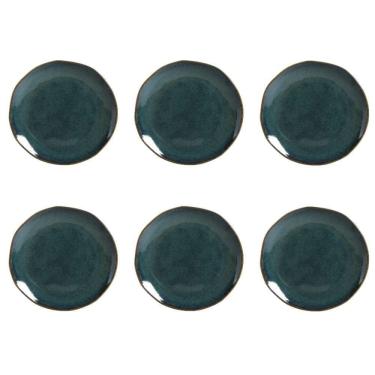 Imagem de Conjunto De Pratos De Sobremesa 06 Peças Orgânico Oceano Porto Brasil