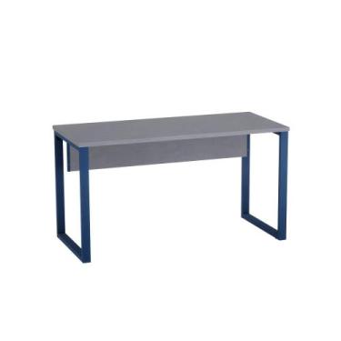Imagem de Mesa Diretora Tubular P25 Pandin 1,7 M Grafito e Azul Del Rey