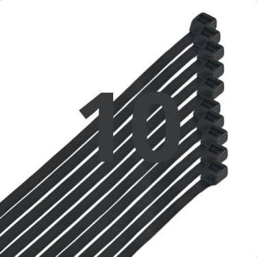 Imagem de Cinta De Nylon Grande 39cm Abraçadeira Plastica 10 Unidades - Magazine