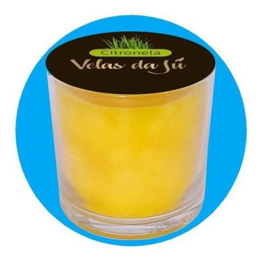 Imagem de Vela Perfumada No Copo De Vidro 265ml Com Aroma De Citronela - Velas d