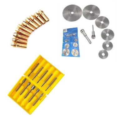 Imagem de KIT 10 Pinças + Lâminas + 10 Fresas Escariadoras P/ Retífica - CHARBS