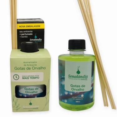Imagem de 1 Aromatizador Ambiente de Gotas de Orvalho 280ml Difusor Vareta Senal