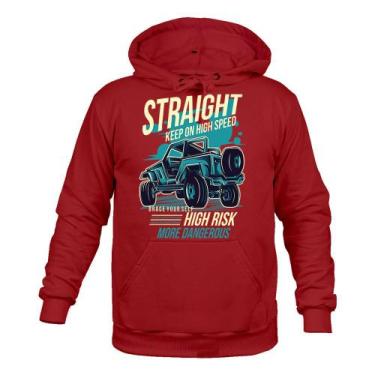 Imagem de Moletom 100% Algodão Quente Straight - Surprass, Bordô, G