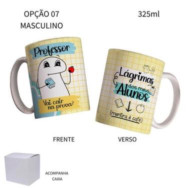 Imagem de Caneca 325ml Flork Profissões Dia Dos Professores - LARANJA E MIMOS