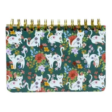 Imagem de Agenda p/ Anotações Espiral 52 Páginas Gatos Capa 3 - Quanhe