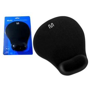 Imagem de Mouse Pad Multilaser Ergonômico Ac021 Gel 20cm X 16,5cm Apoio Punho em