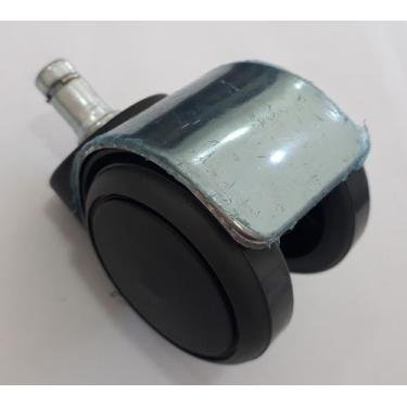 Imagem de Rodizio para cadeira de escritório cromado roda de poliuretano grafite