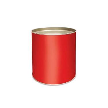 Imagem de Lata para Doces Rígida - Vermelho - 1 unidade - Cromus - Rizzo, 13x10c