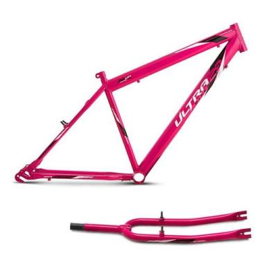 Imagem de Quadro Aro 29 Em Aço Carbono Ultra Bikes Masculino, Rosa, Aro 29